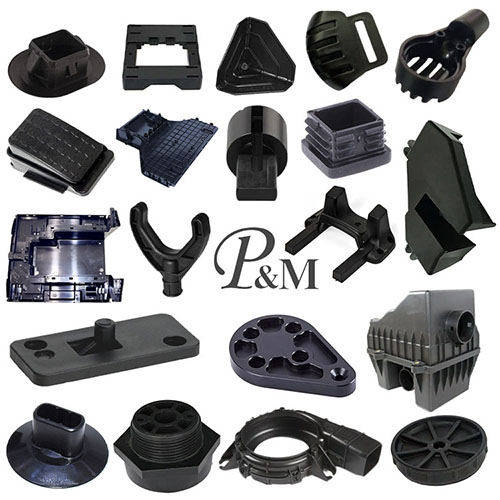 黒色PVC射出成形