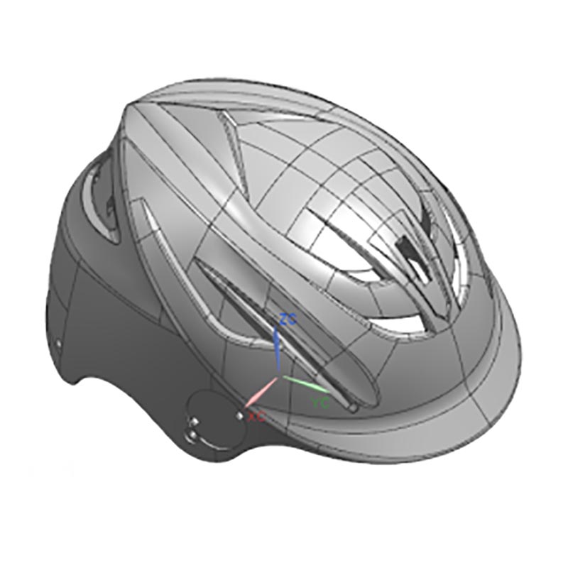 Cycling helmet molding