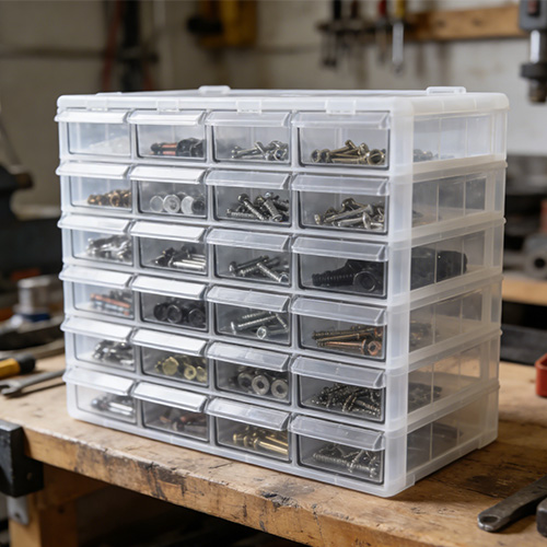 部品収納引き出しボックス プラスチック成形品